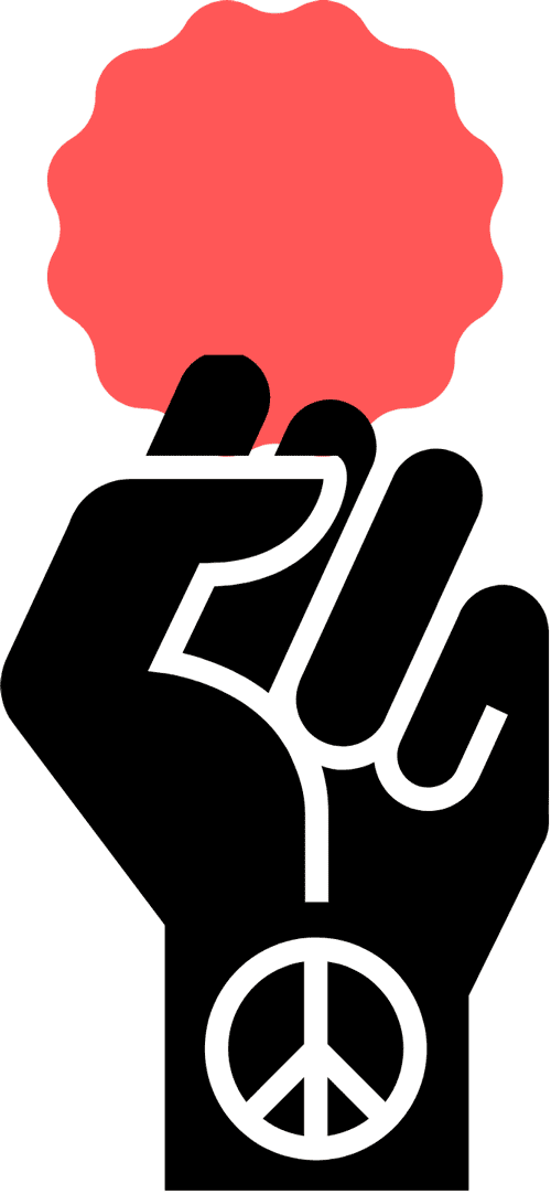 Peace fist illustration