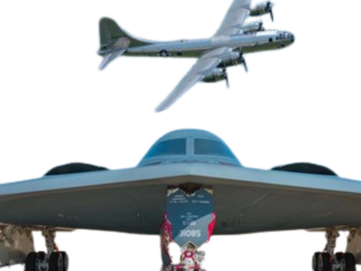 B2 and B29 bombers