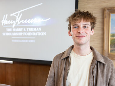 Luke McDermott, a junior at the University of Nebraska–Lincoln, won a Harry S. Truman Scholarship.