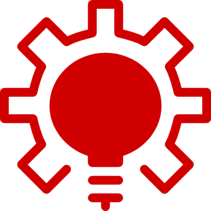 icon cog lightbulb